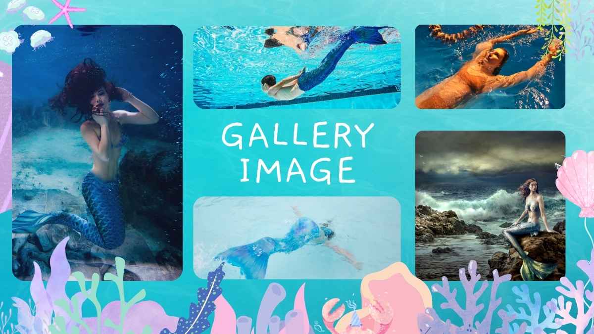 Cute Watercolor Mermaid Minitheme Slides - slide 8