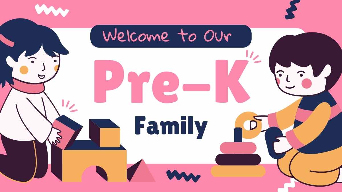 Cute Welcome to Our Pre-K Family Slides - slide 1