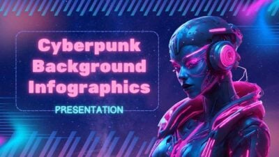 Infografis Background Cyberpunk yang Menggugah