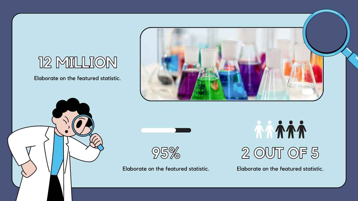 Plantillas Ilustrativas de Ciencia en Azul Oscuro y Neón para Educación en Química de Escuela Secundaria. - diapositiva 12