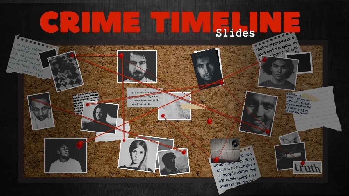 Dark Crime Timeline Slides - slide 1