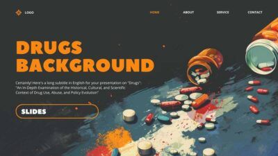 Slides Carnival Google Slides and PowerPoint Template Dark Drugs Background Slides 1