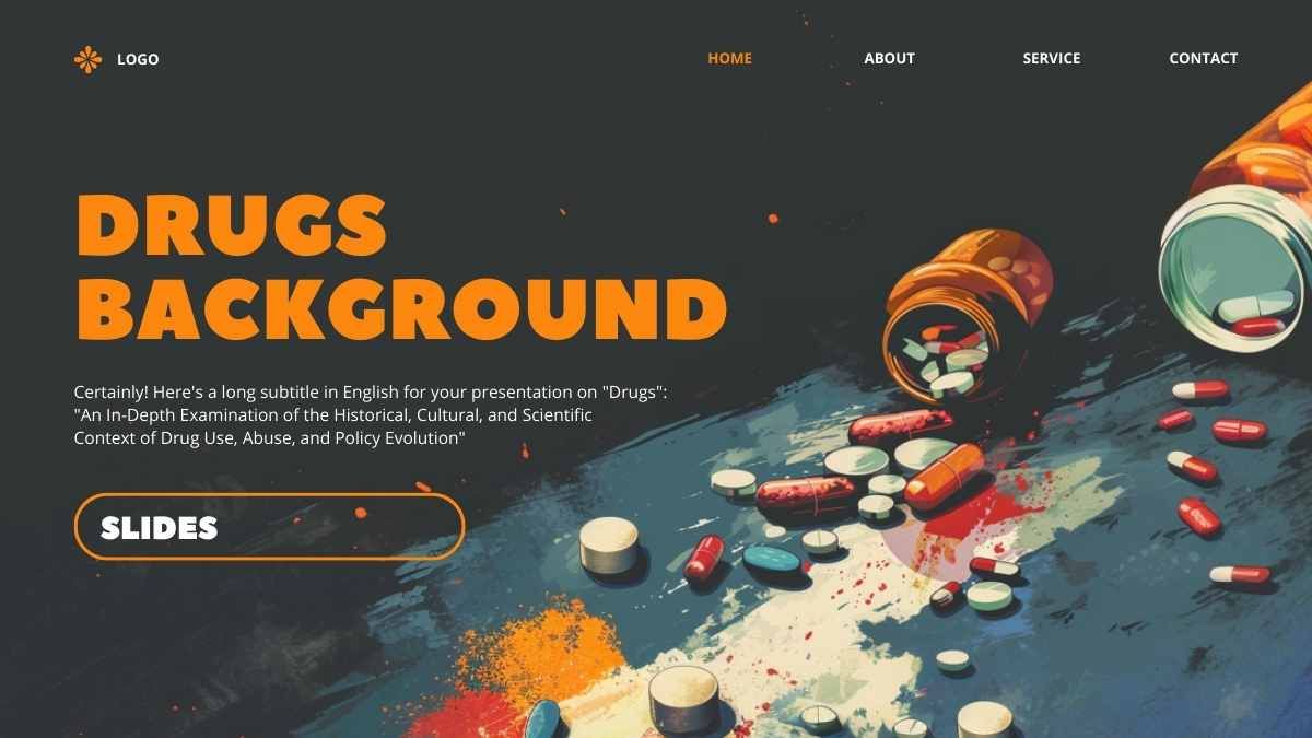 Dark Drugs Background Slides - diapositiva 1