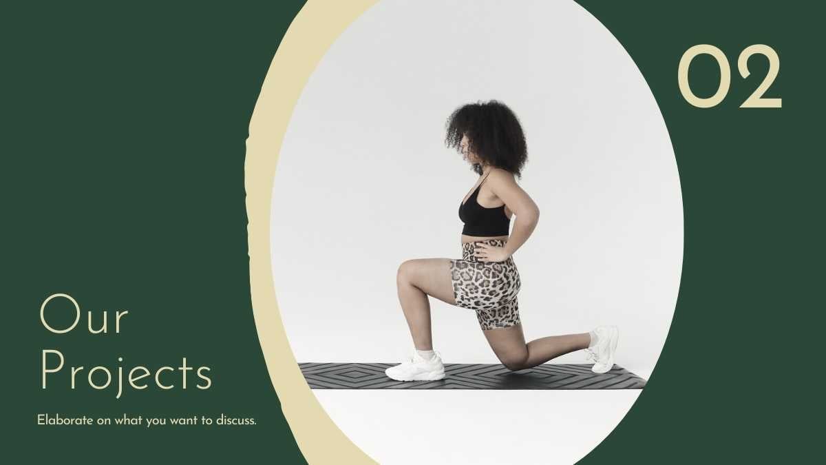 Dark Green and Yellow Minimalist Modern Workout Slides - slide 11