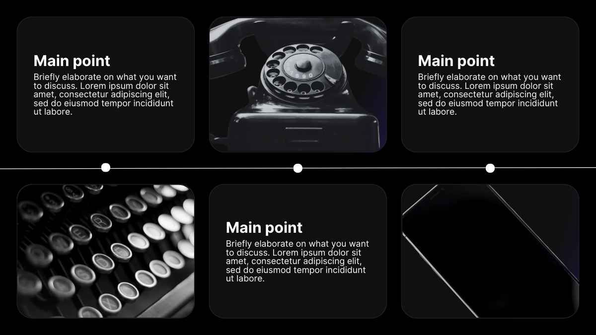 Dark Minimal Consumer Electronics Brand Slides - diapositiva 9