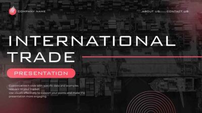 Dark Minimal International Trade Business Plan