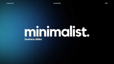 Dark Minimalist Business Background Slides