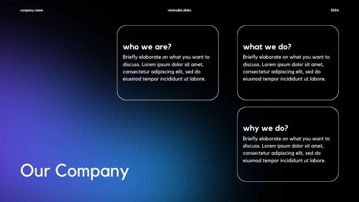 Dark Minimalist Business Background Slides - slide 5