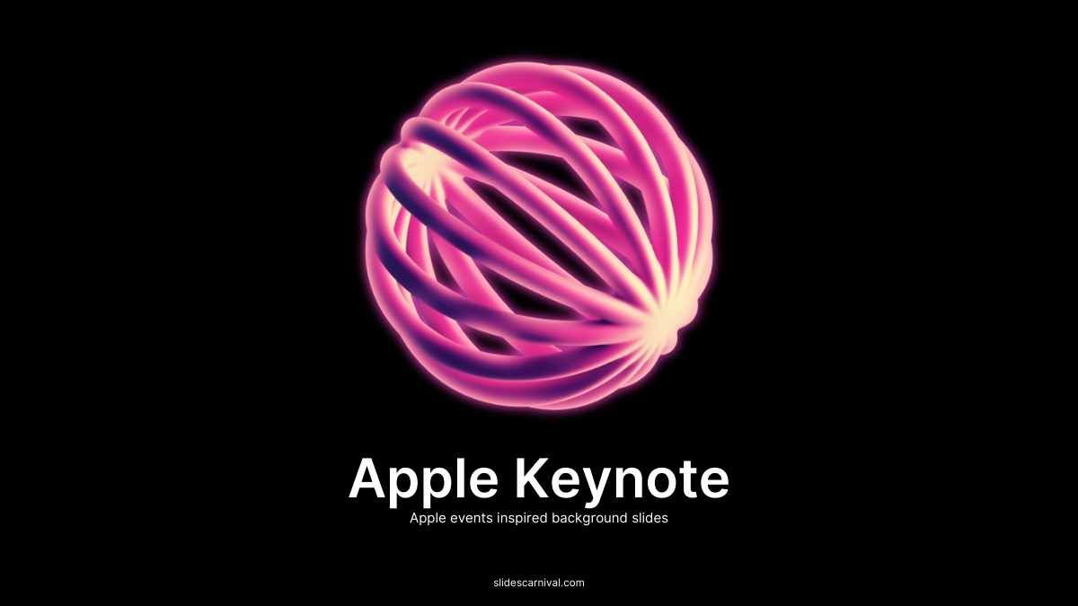 Dark Modern Apple Event Keynote Slides - diapositiva 1