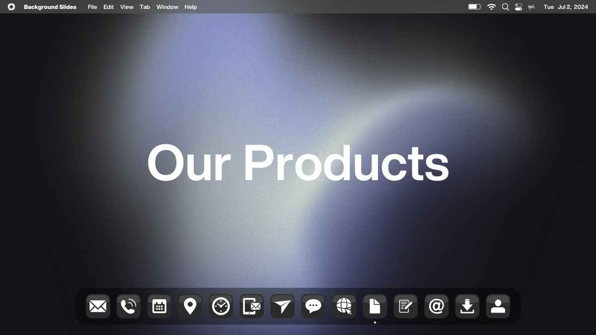 Dark Modern Apple Macbook UI Background Slides - slide 12