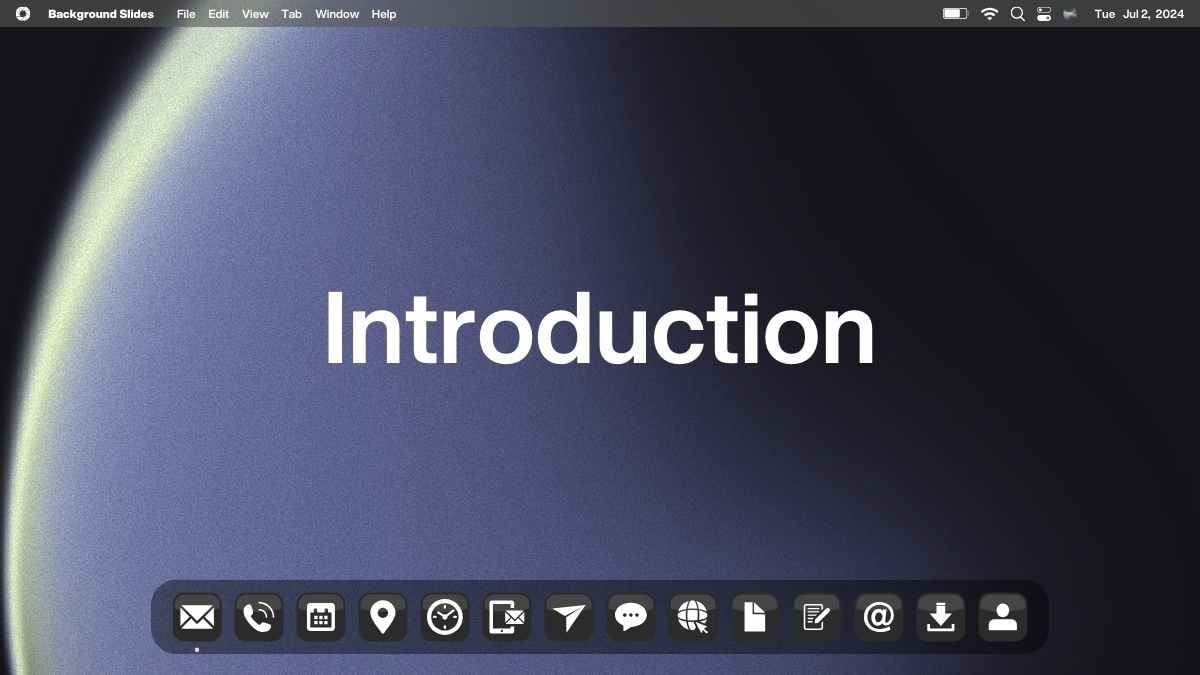 Dark Modern Apple Macbook UI Background Slides - slide 3