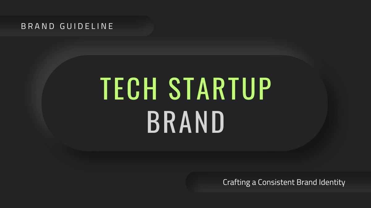 Dark Modern Tech Startup Brand Slides - slide 1