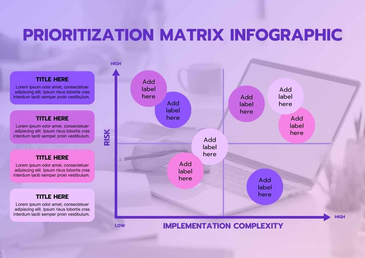 Dark Prioritization Matrix Infographic - slide 2