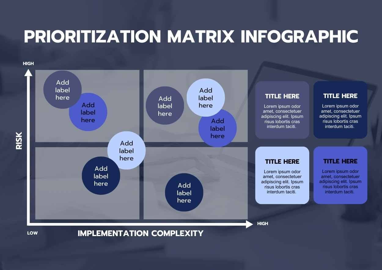 Dark Prioritization Matrix Infographic - slide 3