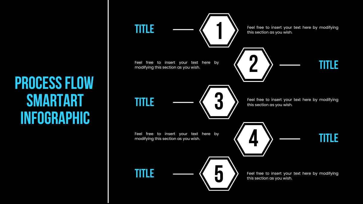 Process Flow SmartArt Infographic - slide 1