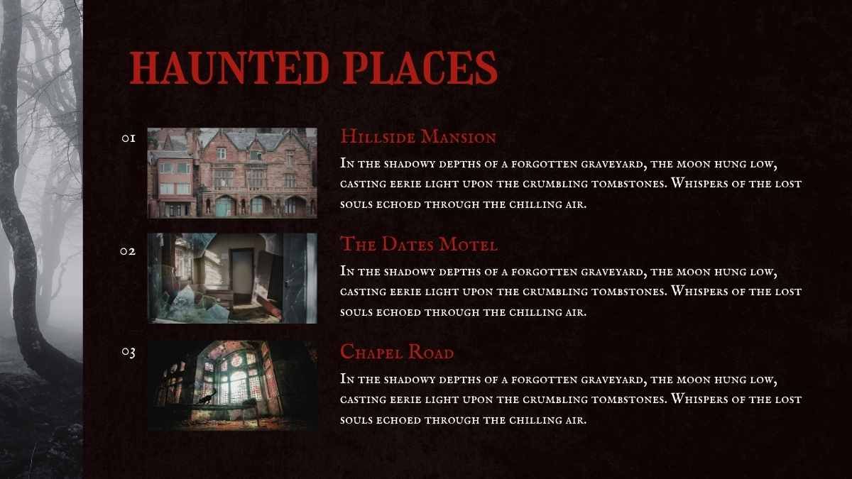 Dark Scary Horror Background Slides - slide 8