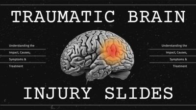 Slides Carnival Google Slides and PowerPoint Template Dark Simple Traumatic Brain Injury Slides 1