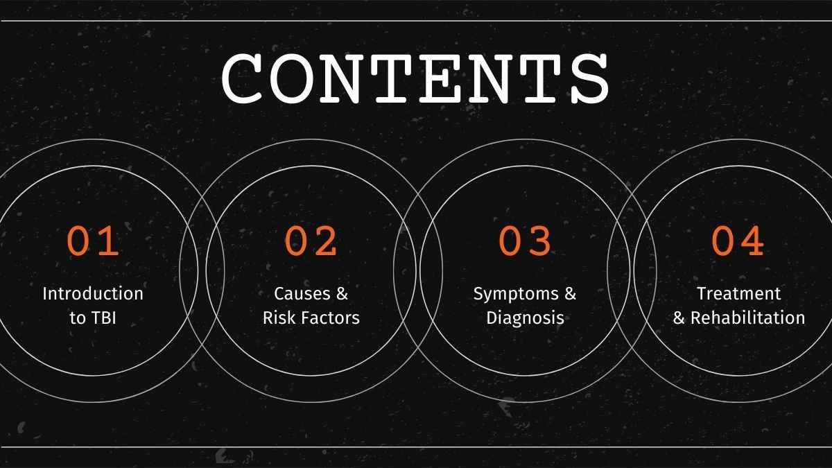 Dark Simple Traumatic Brain Injury Slides - diapositiva 2