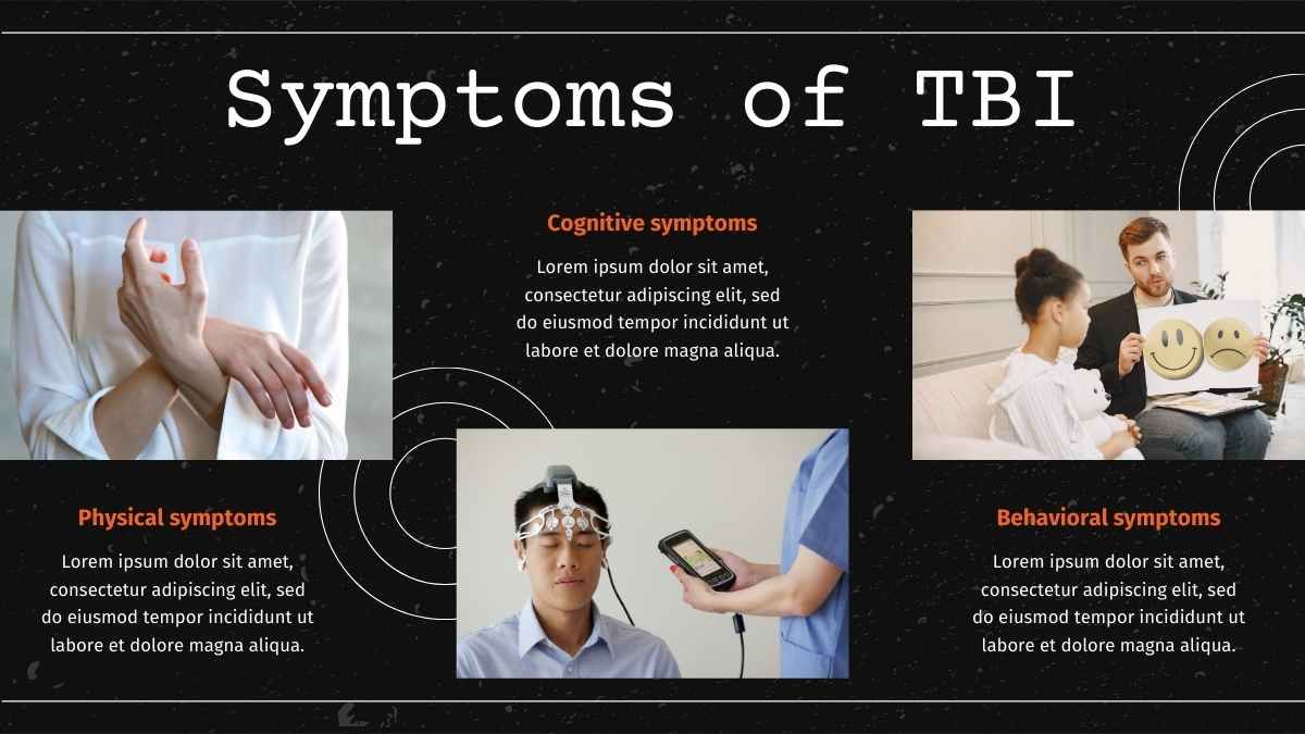 Dark Simple Traumatic Brain Injury Slides - diapositiva 6