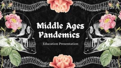 Dark Vintage Middle Ages Pandemics Slides