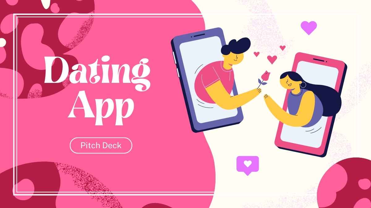 Red Dating App Pitch Deck - slide 1