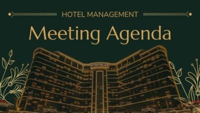 Agenda Rapat Manajemen untuk Hotel Mewah