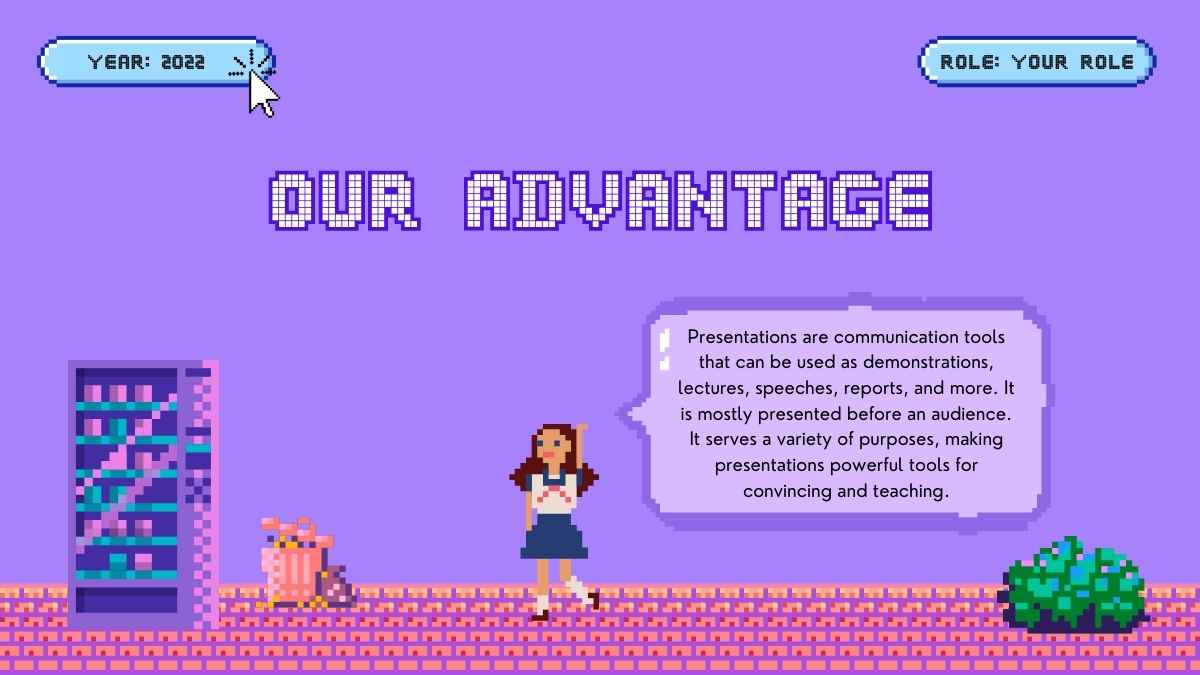 Video Game Designer Purple Pixel Portfolio Slides - slide 13