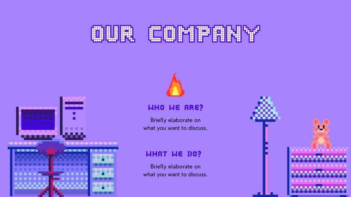 Video Game Designer Purple Pixel Portfolio Slides - slide 8