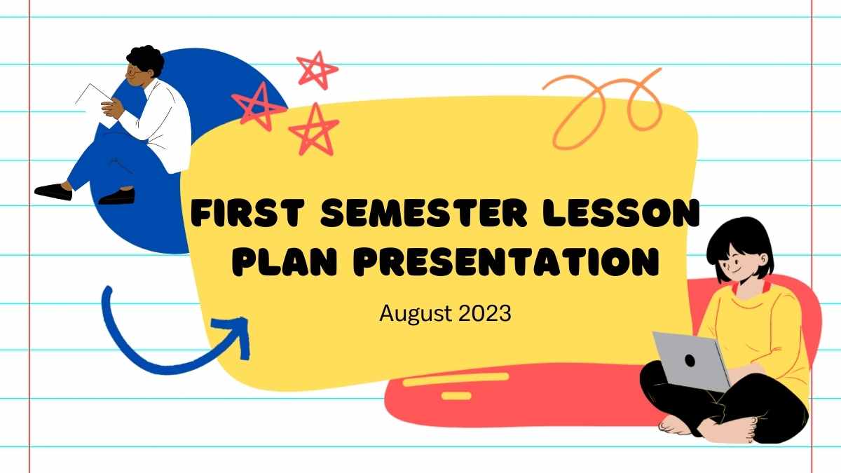 Doodle First Semester Lesson Plan Slides - slide 1