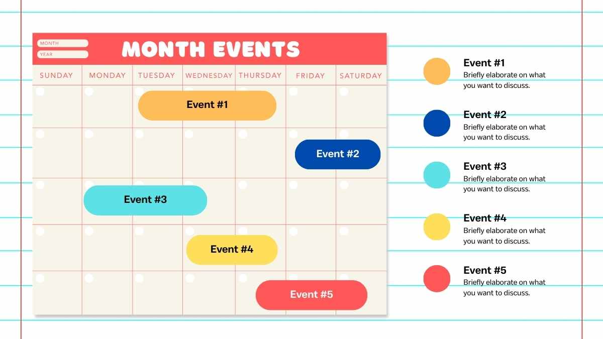 Plantillas de Plan de Lección del Primer Semestre con Doodles - diapositiva 15