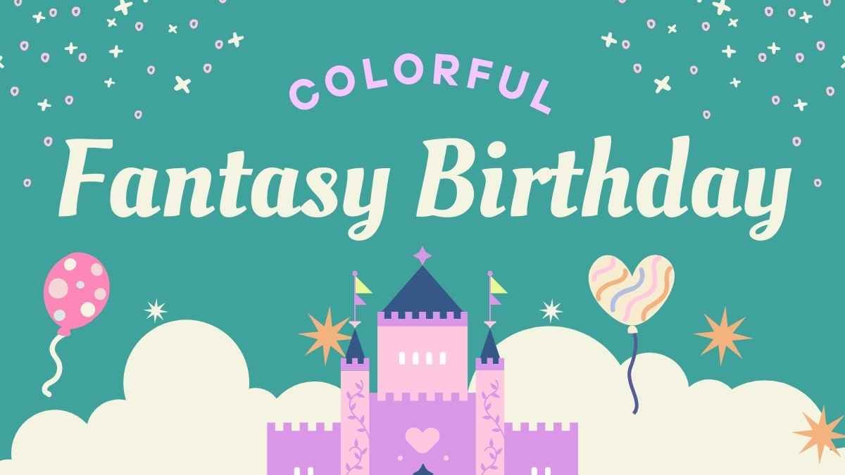 Dreamy Illustrated Fantasy Birthday Slides - slide 1