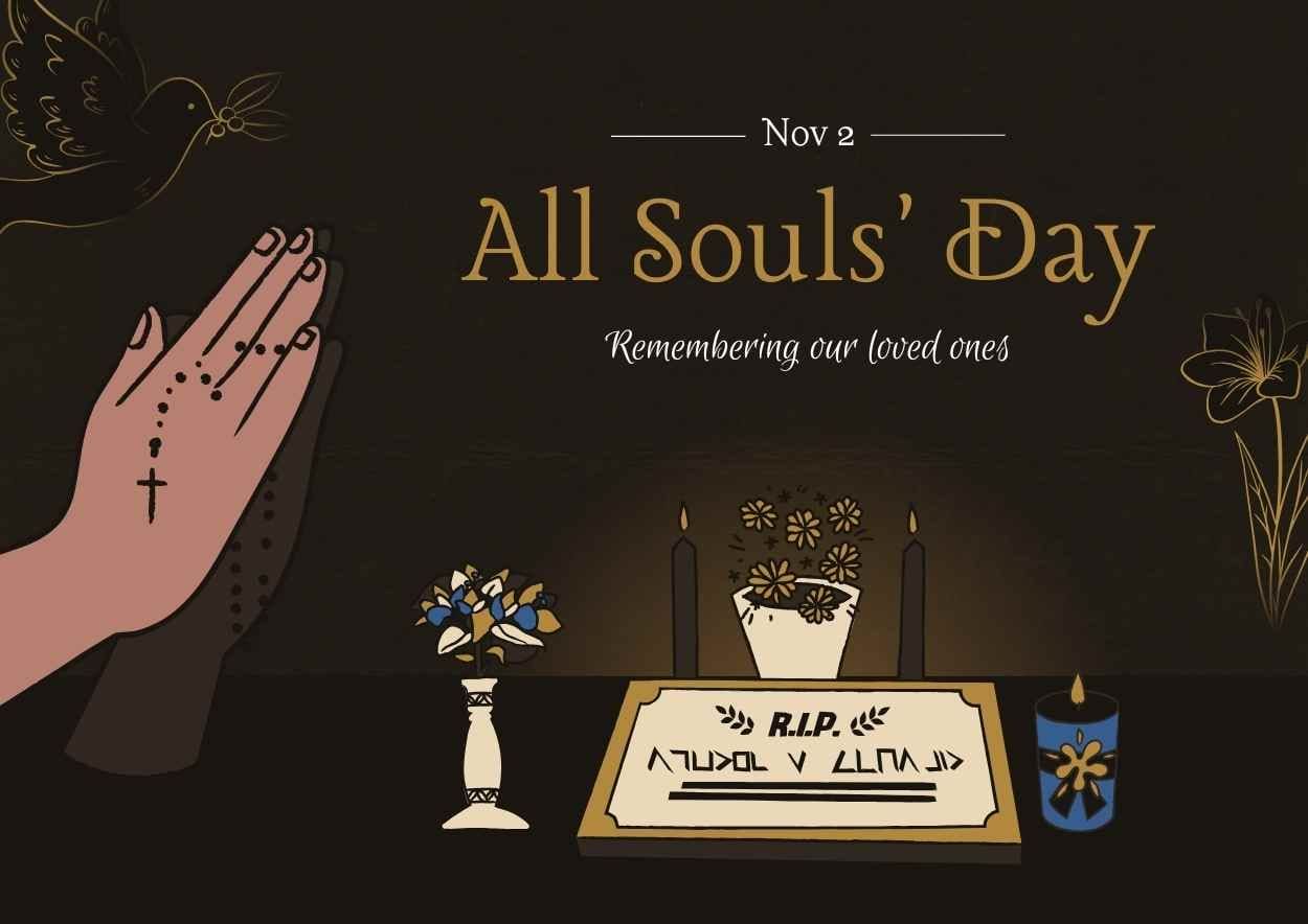 Elegant All Soul’s Day Flyer Poster - slide 2