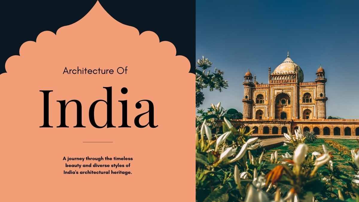 Elegant Architecture Of India Slides - diapositiva 1