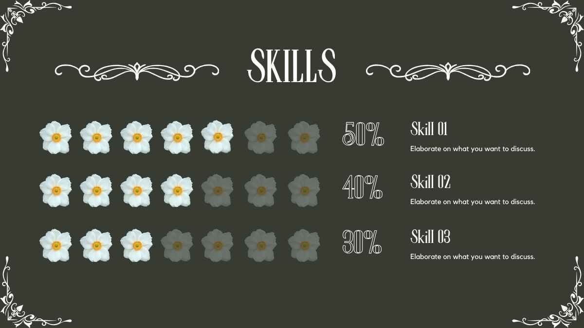 Elegant Art Nouveau Floral Style Portfolio Slides - slide 9