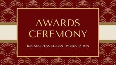 Red Elegant Award Ceremony Slides