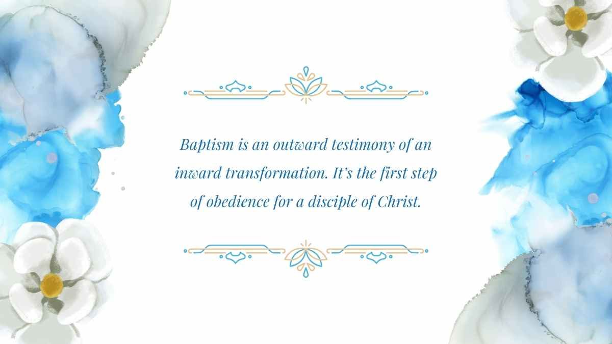 Elegant Baptism Background Slides - diapositiva 15