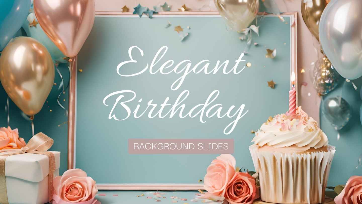 Elegant Birthday Background Slides - slide 1