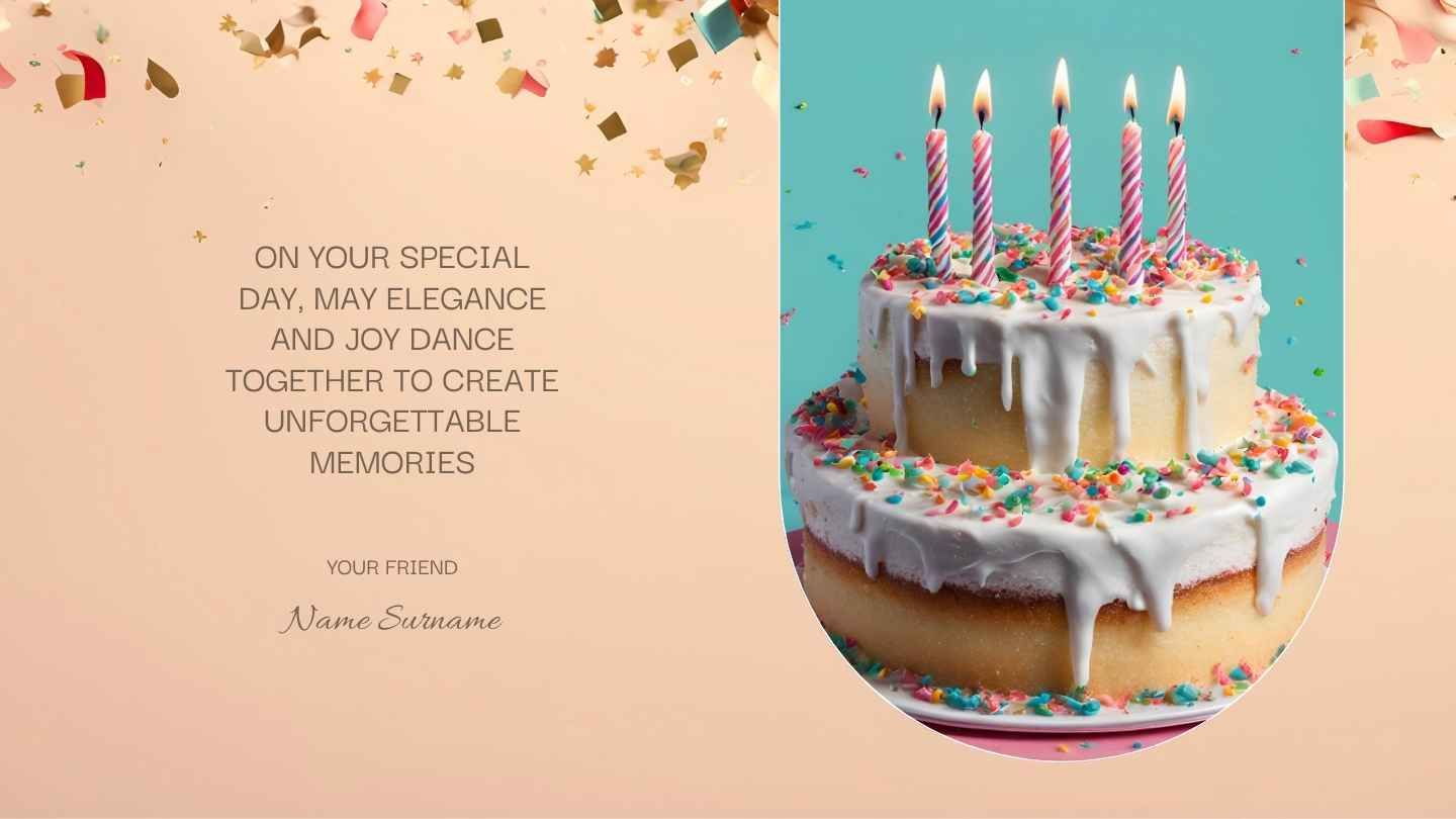 Elegant Birthday Background Slides - slide 2