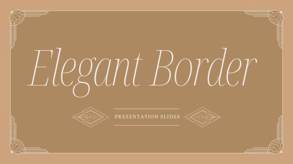 Elegant Border Slides - slide 1