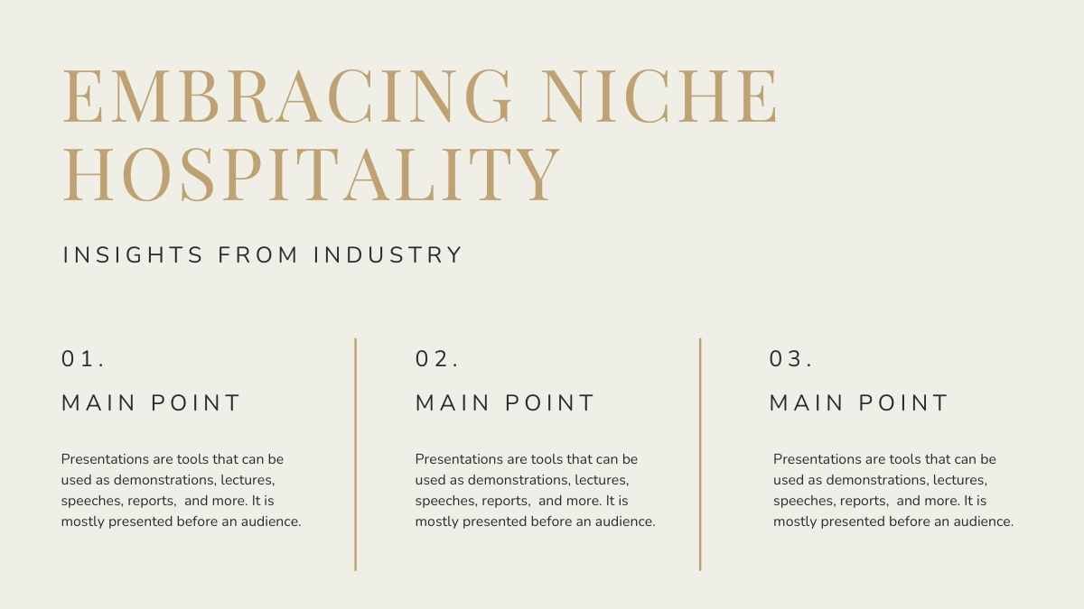 Elegant Boutique Hotel Pitch Deck - slide 12