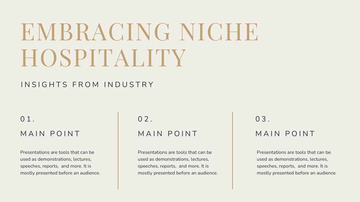 Elegant Boutique Hotel Pitch Deck - slide 12