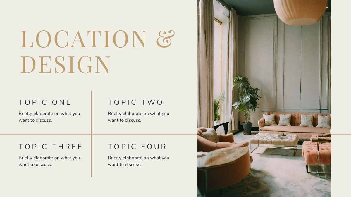 Elegant Boutique Hotel Pitch Deck - diapositiva 6