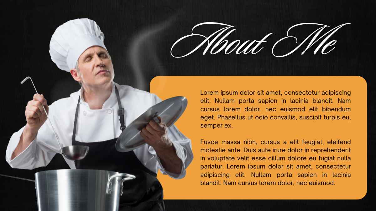 Elegant Chef Portfolio Slides - slide 5