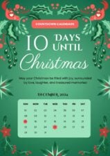 Slides Carnival Google Slides and PowerPoint Template Elegant Christmas Countdown Calendars 1