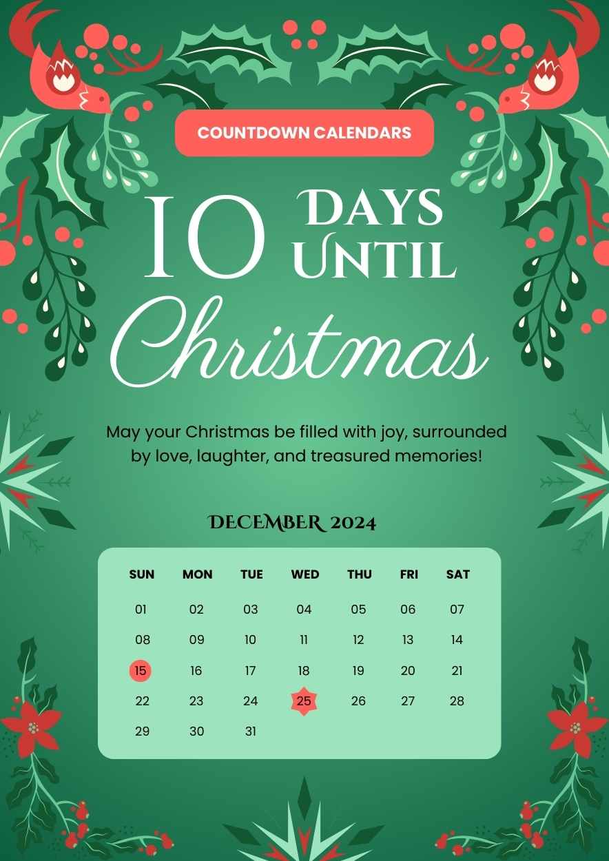 Elegant Christmas Countdown Calendars - slide 1