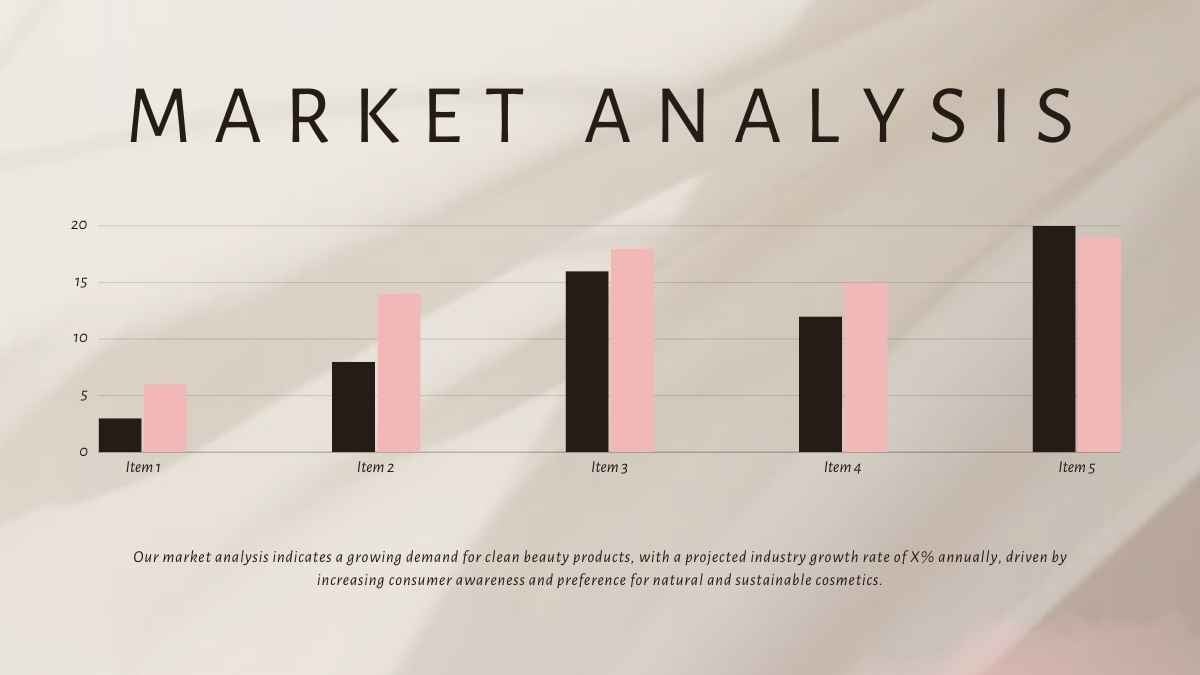 Elegant Cosmetic Products Brand Pitch Deck - slide 13