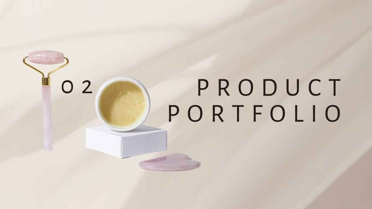 Elegant Cosmetic Products Brand Pitch Deck - diapositiva 8