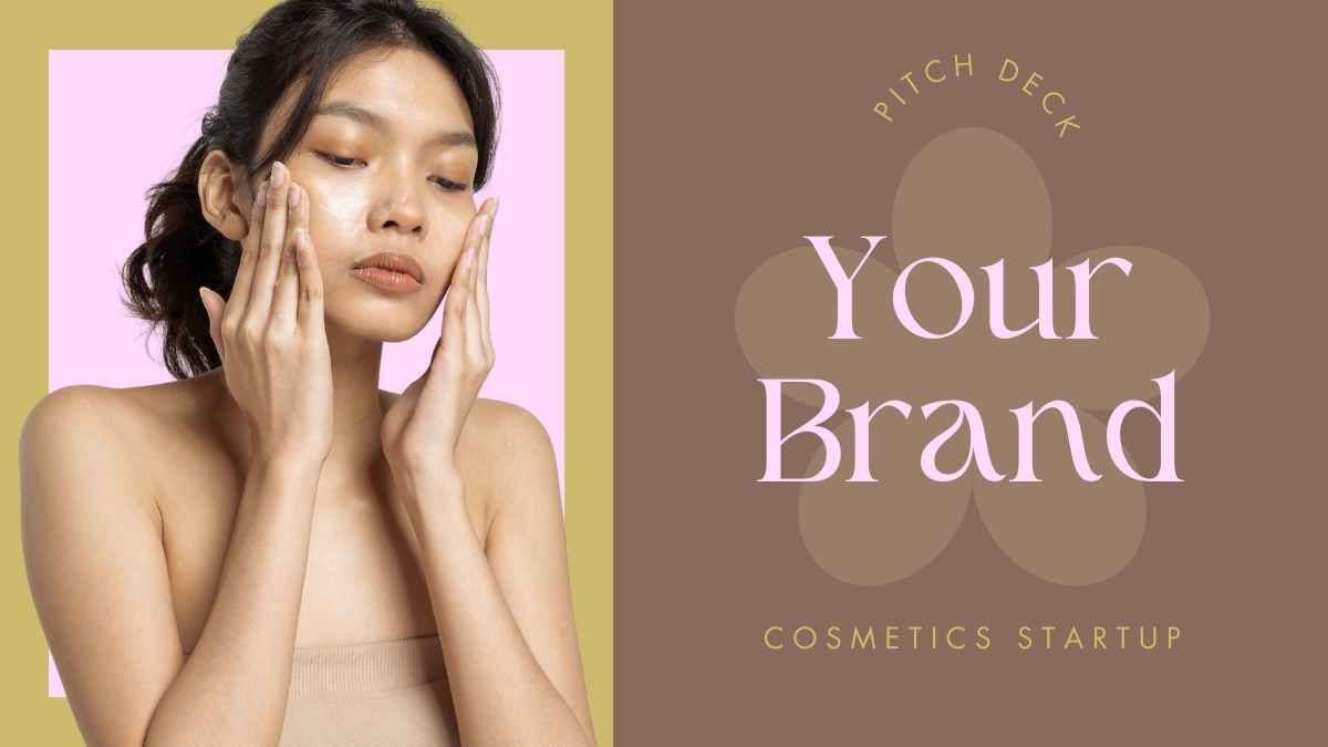 Elegant Cosmetics Startup Pitch Deck - diapositiva 2