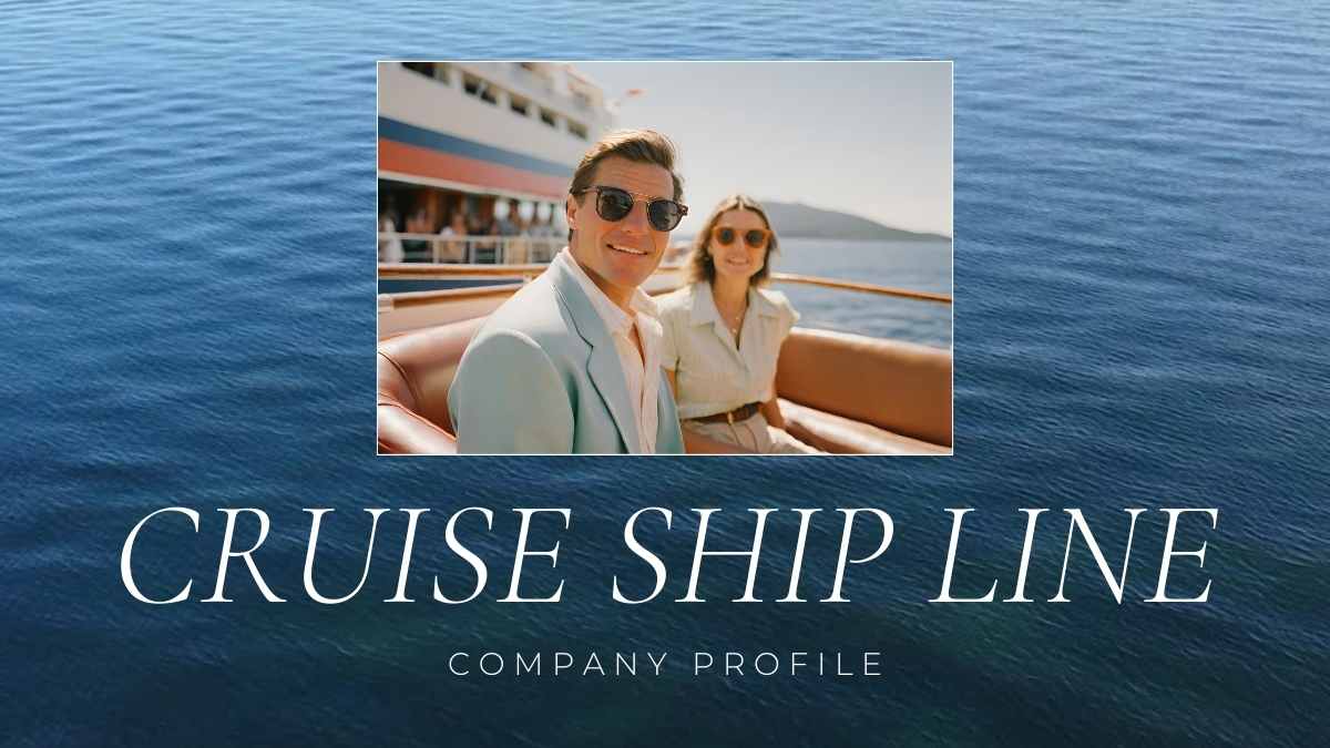 Video Background Cruise Ship Line Company Profile Slides - slide 1