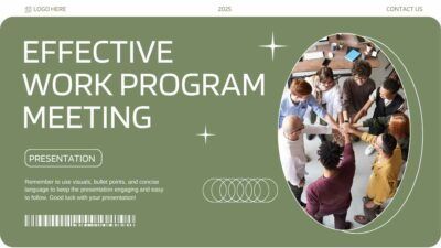Green Elegant Effective Work Program Meeting